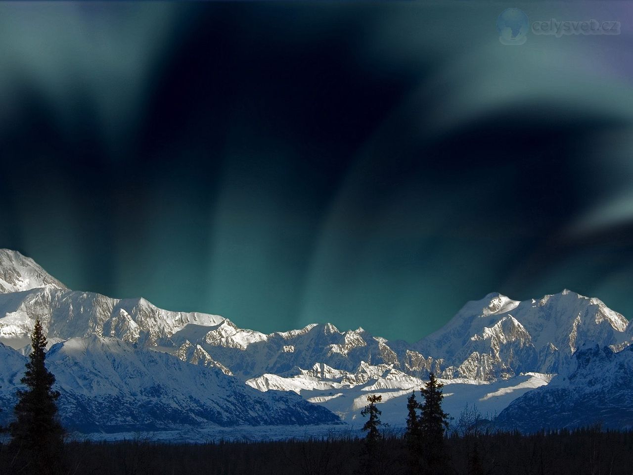 Foto: Aurora Borealis Over Mount Mckinley, Denali National Park, Alaska