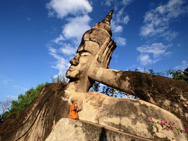 Foto: Reclining Buddha, Laos