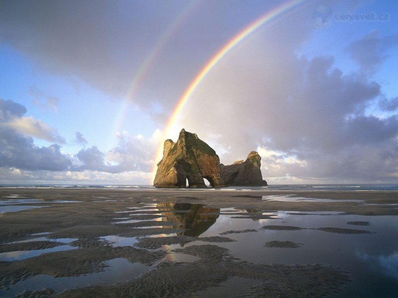 Foto: Coastal Rainbow, South Island, New Zealand