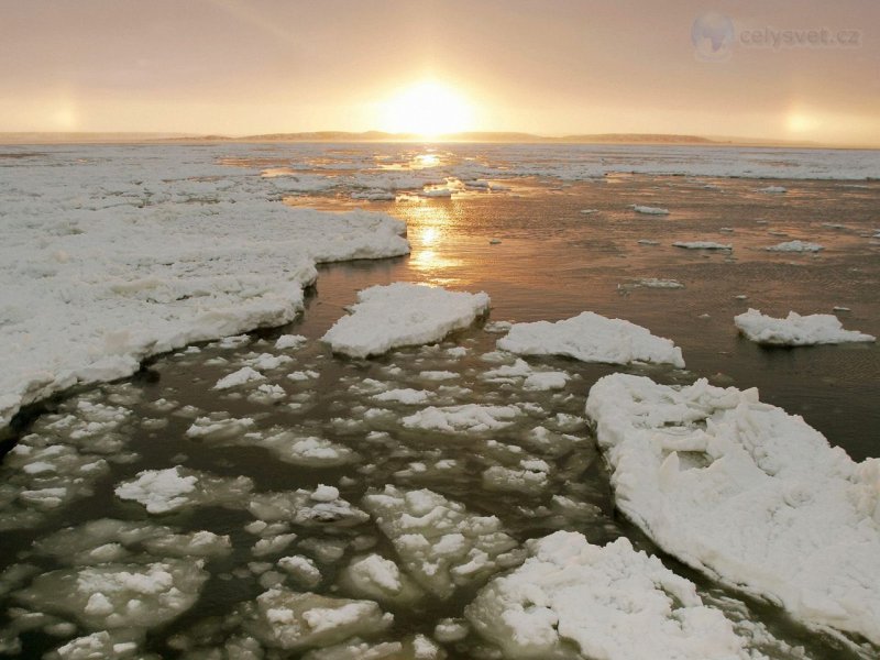 Foto: Churchill River At Sunset, Manitoba, Canada