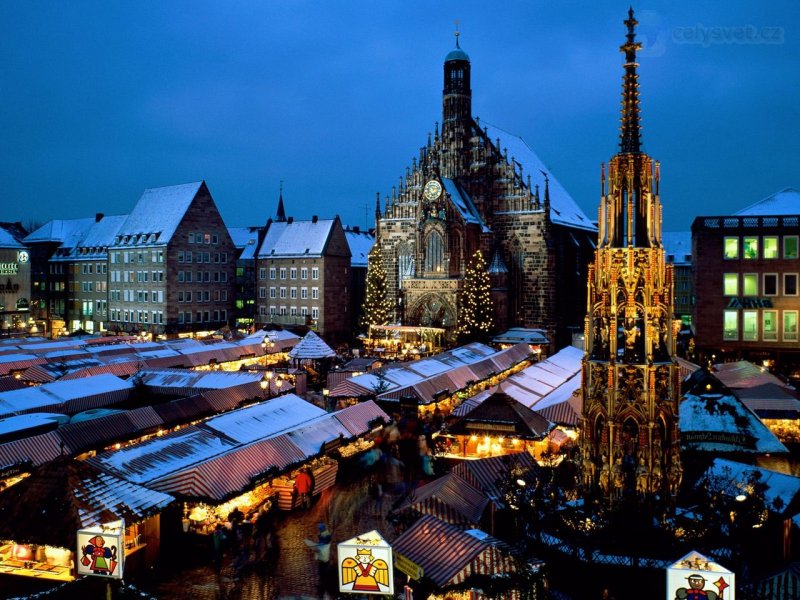 Foto: Christkindl Market, Nuremberg, Bavaria, Germany